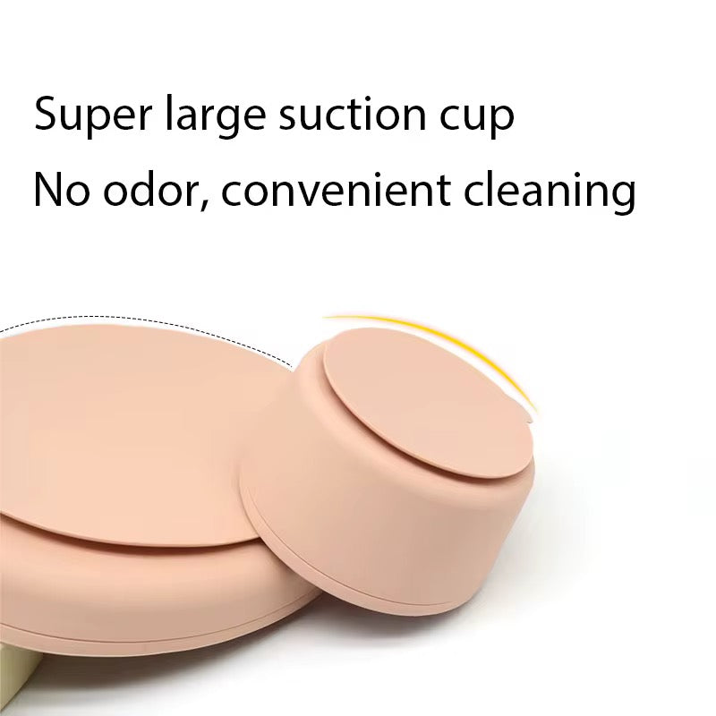 ZYAN Silicone Suction Bowl – Baby & Toddler Weaning Bowl with Strong Suction Base (Blue & Pink)