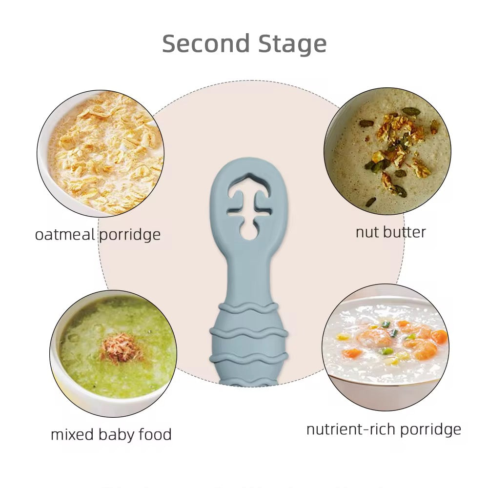 Baby’s First Cutlery Set by ZYAN – Silicone Baby Spoon and Fork for Baby-Led Weaning (BPA-Free, UK)