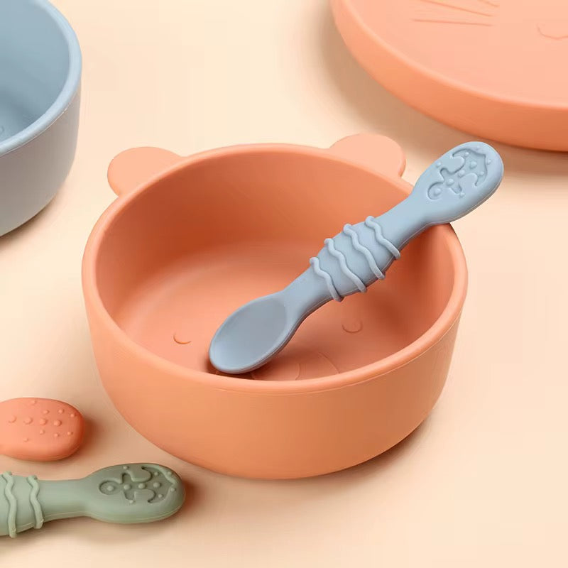 Baby’s First Cutlery Set by ZYAN – Silicone Baby Spoon and Fork for Baby-Led Weaning (BPA-Free, UK)