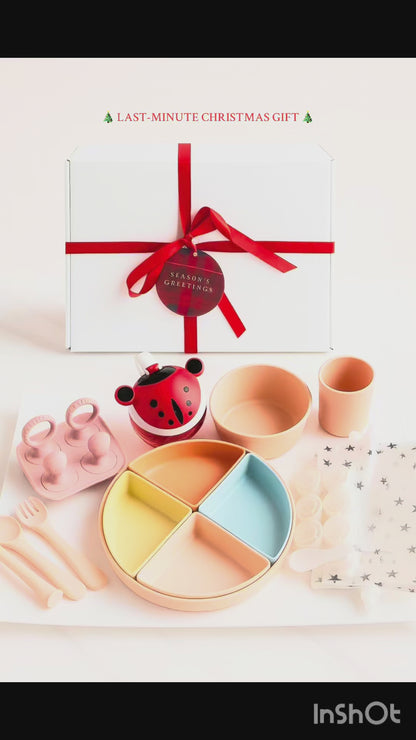 Ultimate Baby Weaning & Feeding Bundle – Complete Silicone Weaning Set + Reusable Pouches | Baby Weaning Essentials UK | Perfect Christmas Gift